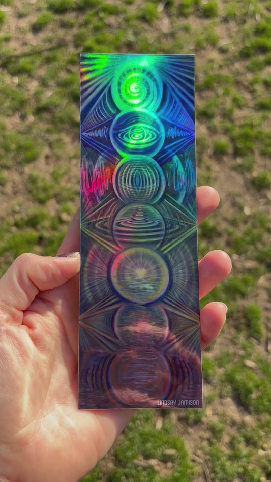"Frequency Portal" Holographic Sticker (10)