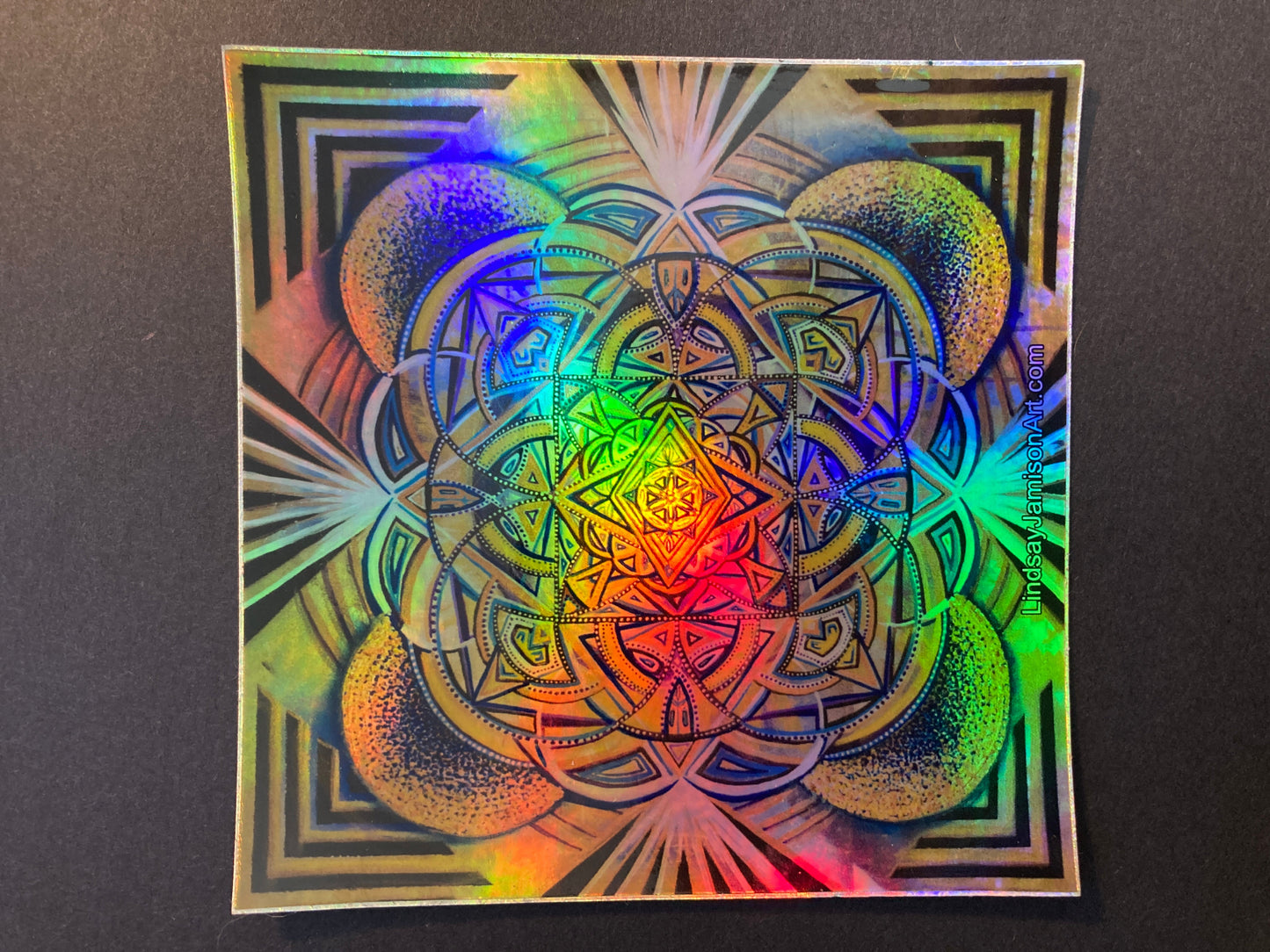 "Shamans Dream" Holographic Sticker- 3" (7)