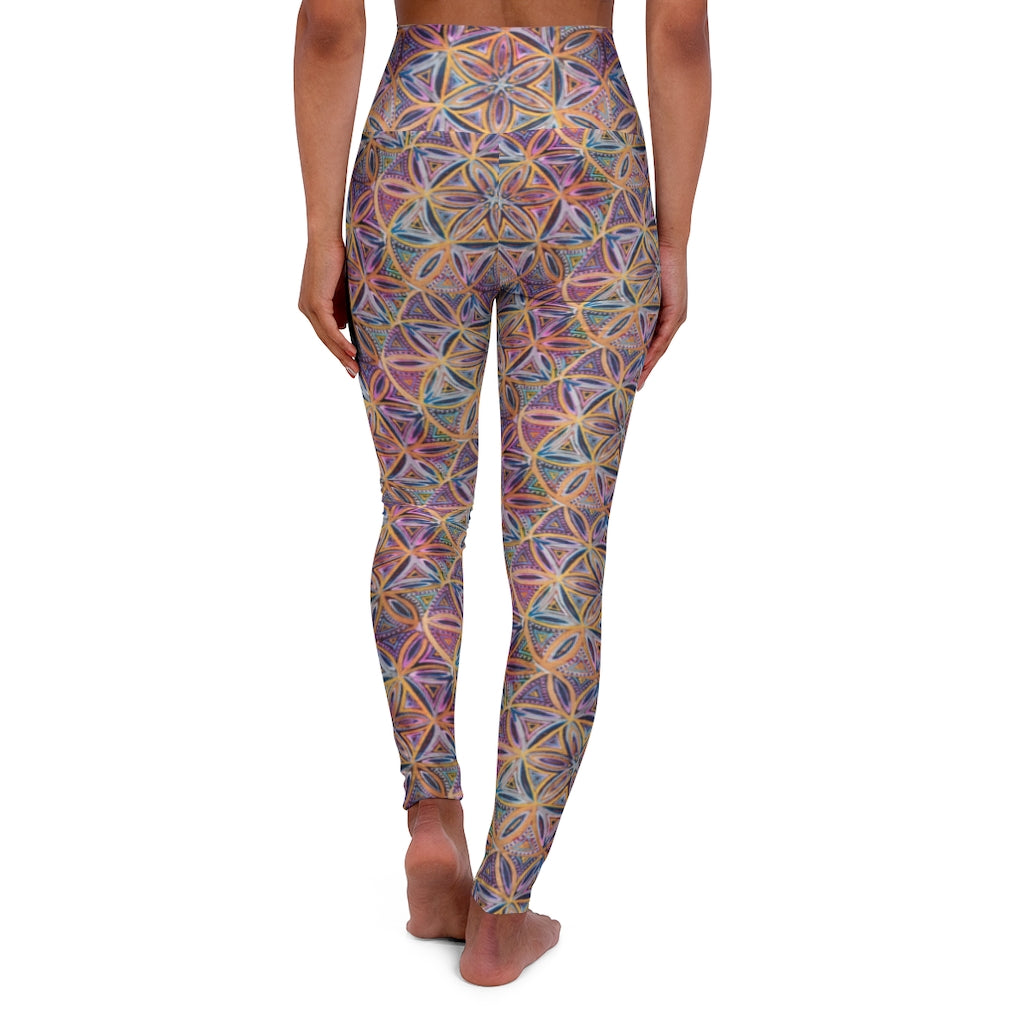 Particles High Waisted Yoga Leggings