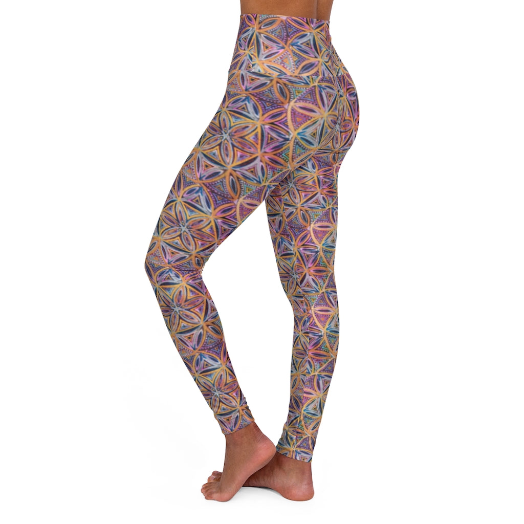 Particles High Waisted Yoga Leggings