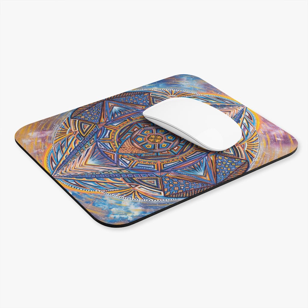 Rectangle Mouse Pad with original mandala art