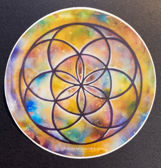 4 Galactic Seed of Life Sticker
